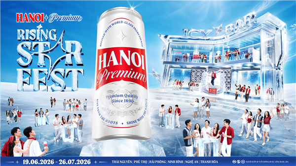 Hanoi Premium Rising Star Fest 2026: Trải nghiệm không gian Lifestyle Icy Bar thời thượng đổ bộ 6 tỉnh thành mùa hè này