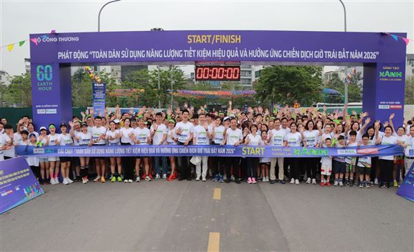 Bộ Công Thương tổ chức Lễ phát động và Giải chạy hưởng ứng “Toàn dân sử dụng năng lượng tiết kiệm hiệu quả và hưởng ứng Chiến dịch Giờ Trái đất năm 2026”
