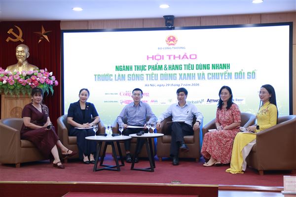 Giải pháp thúc đẩy tiêu dùng xanh và chuyển đổi số trong ngành thực phẩm, hàng tiêu dùng nhanh