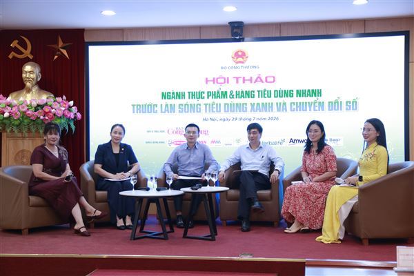 Giải pháp thúc đẩy tiêu dùng xanh và chuyển đổi số trong ngành thực phẩm, hàng tiêu dùng nhanh