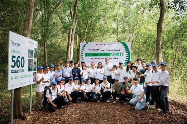 Heineken Việt Nam bù hoàn hơn 690 triệu lít nước lưu vực sông Tiền
