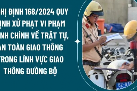 Mức xử phạt vi phạm hành chính về trật tự, an toàn giao thông đường bộ từ 01/01/2025