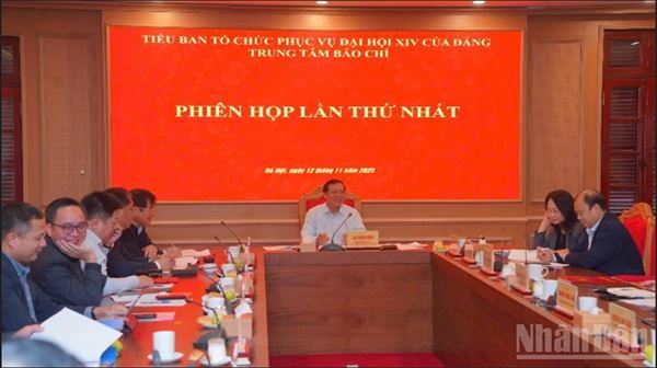 Trung tâm Báo chí Đại hội XIV của Đảng tổ chức phiên họp thứ nhất