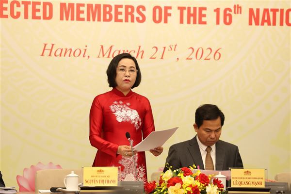 Công bố Nghị quyết về kết quả bầu cử và danh sách trúng cử đại biểu Quốc hội khóa XVI