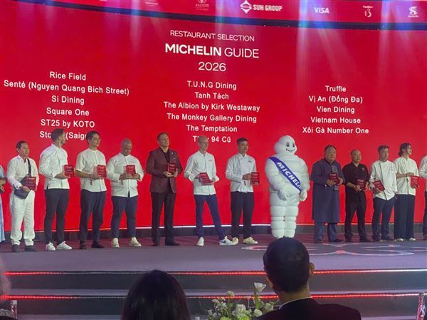 11 ngôi sao tỏa sáng tại Lễ Công bố cơ sở ăn uống 2026 Michelin Guide Hà Nội, Thành phố Hồ Chí Minh, Đà Nẵng