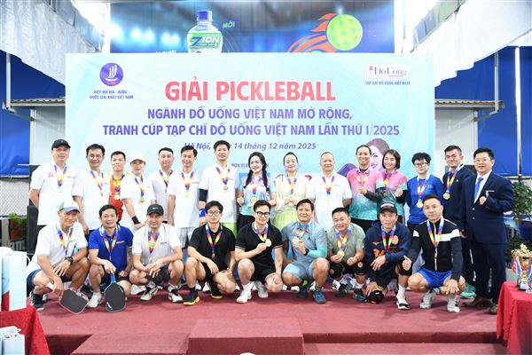 Chùm ảnh Giải Pickleball ngành Đồ uống Việt Nam mở rộng, tranh Cúp Tạp chí Đồ Uống Việt Nam lần thứ I/2025
