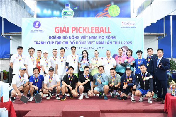 Chùm ảnh Giải Pickleball ngành Đồ uống Việt Nam mở rộng, tranh Cúp Tạp chí Đồ Uống Việt Nam lần thứ I/2025