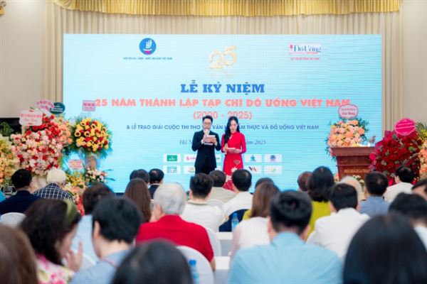 Thư cảm ơn nhân dịp Kỷ niệm 25 năm ngày thành lập Tạp chí Đồ Uống Việt Nam